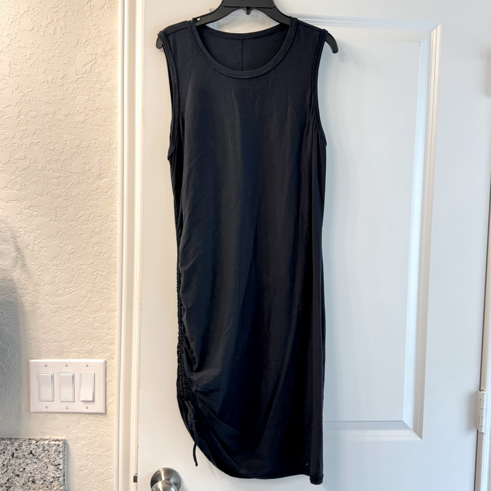 Sleeveless Black Midi Dress